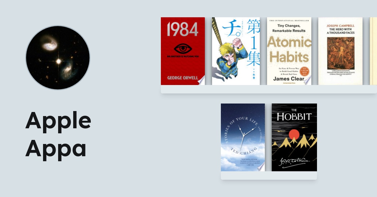 Apple Appa's Bookshelf
